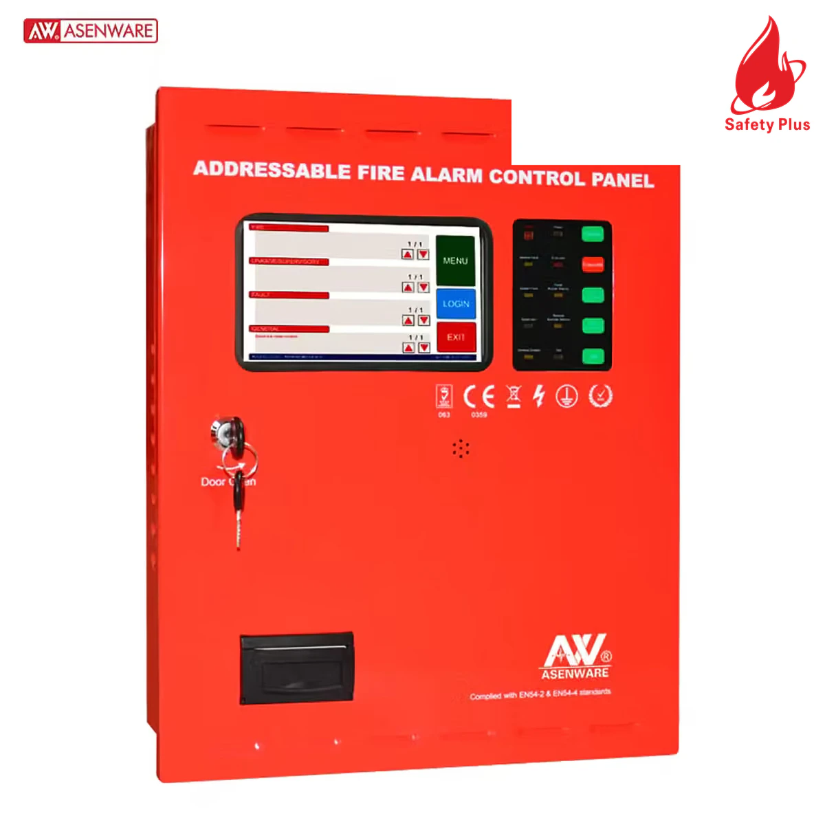 2 Loop Addressable Fire Alarm Control Panel