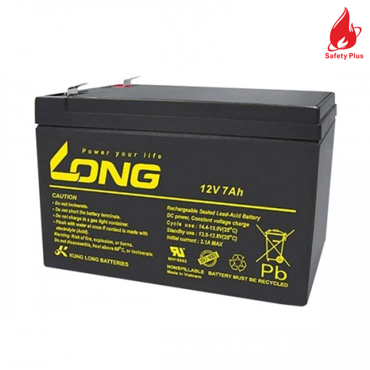 Battery 12V 7.5Ah Brand: Unicol/ Long/ Equivalent Origin: Korea / Taiwan/ Equivalent
