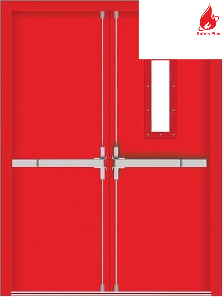 Double Leaf Fire Door: 3 Hour Rated (with 01 Nos Vision Panel)