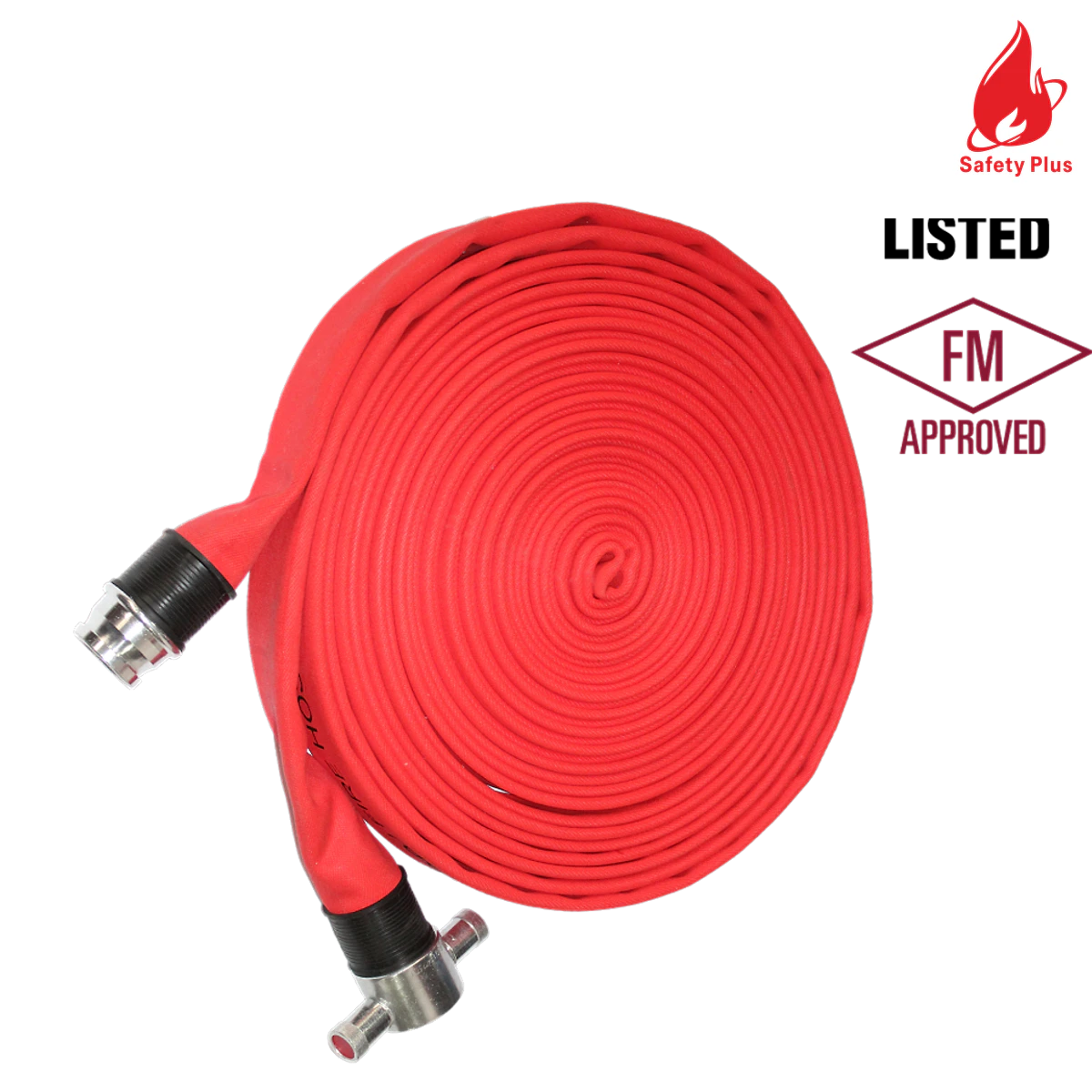 Fire Hose Single Jacket 2-1/2" x 30 Mtr RED with Aluminum coupling: