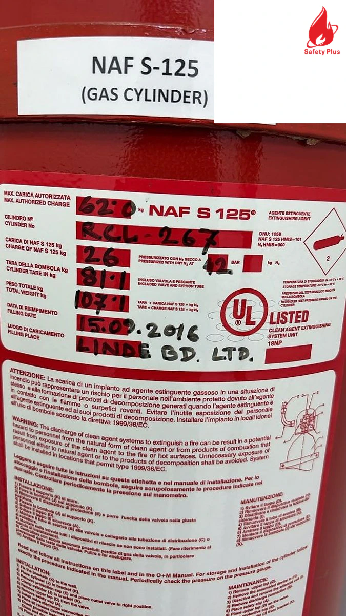 NAF S-125 Gs Cylinder Refilling